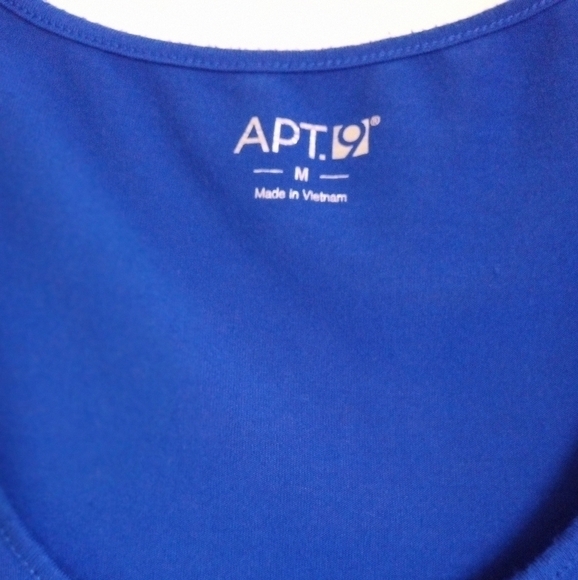 Apt 9 cobalt blue ruched jersey knit maxi dress women's size medium - Picture 2 of 6